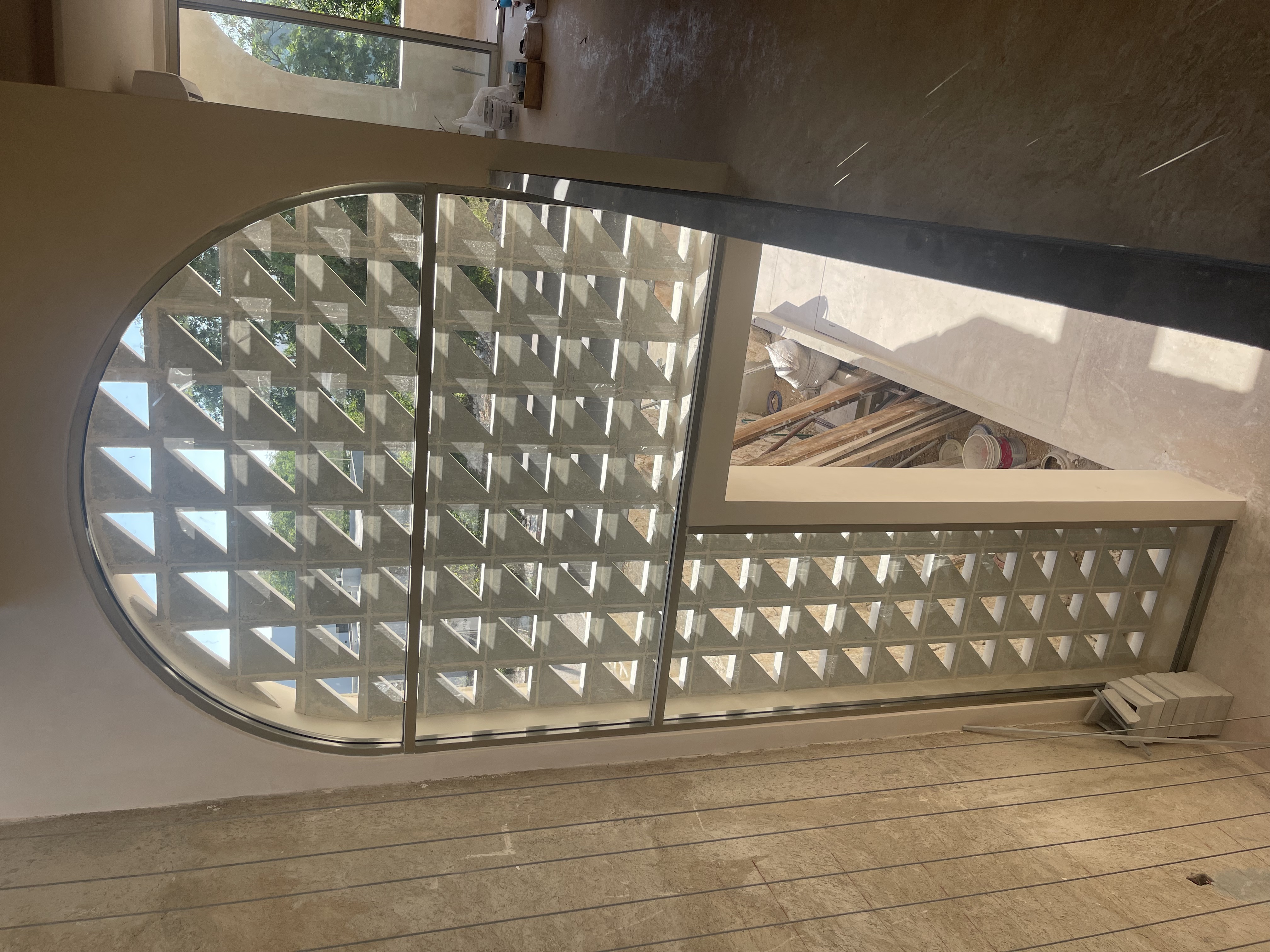 Proyecto Casa Cholul con celosía CD08 de Deco Taller de Concreto